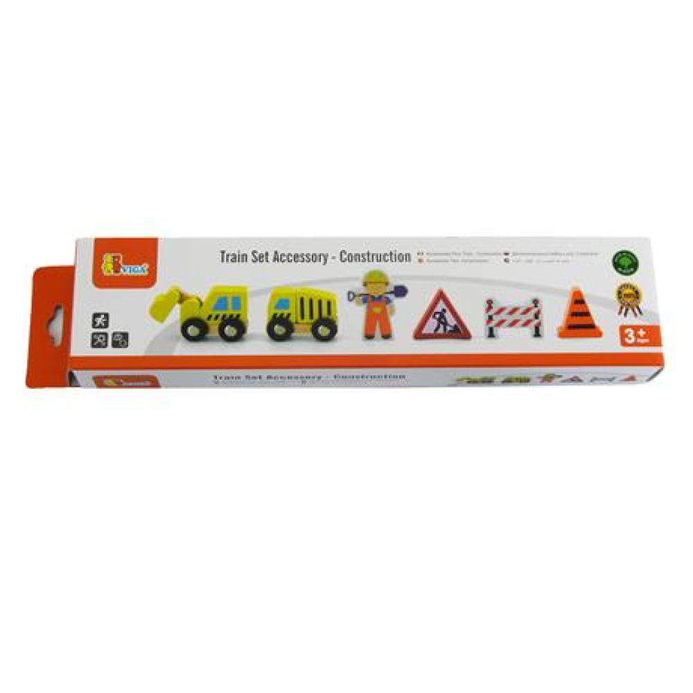 Набір для залізниці Viga Toys Дорожні роботи 50813