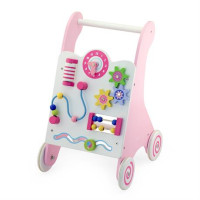 Дитячі ходунки-каталка Viga Toys з бізібордом 50178