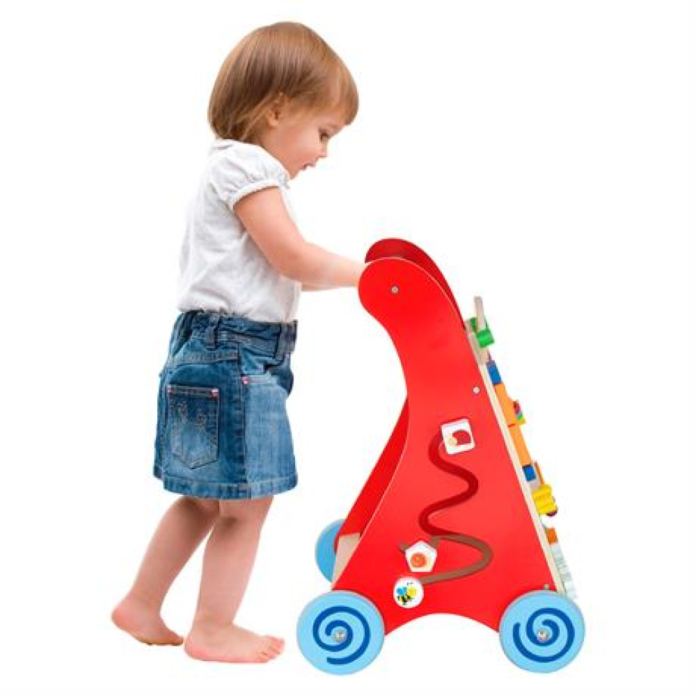 Дитячі ходунки-каталка Viga Toys з бізібордом 50950