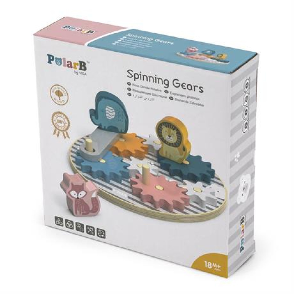 Ігровий набір Viga Toys PolarB Шестерні зі звірятами