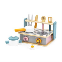 Дитяча плита Viga Toys PolarB з посудом та грилем (44032)