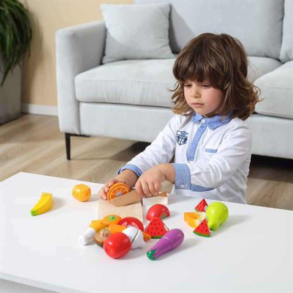 Набір іграшкових продуктів Viga Toys Нарізана їжа