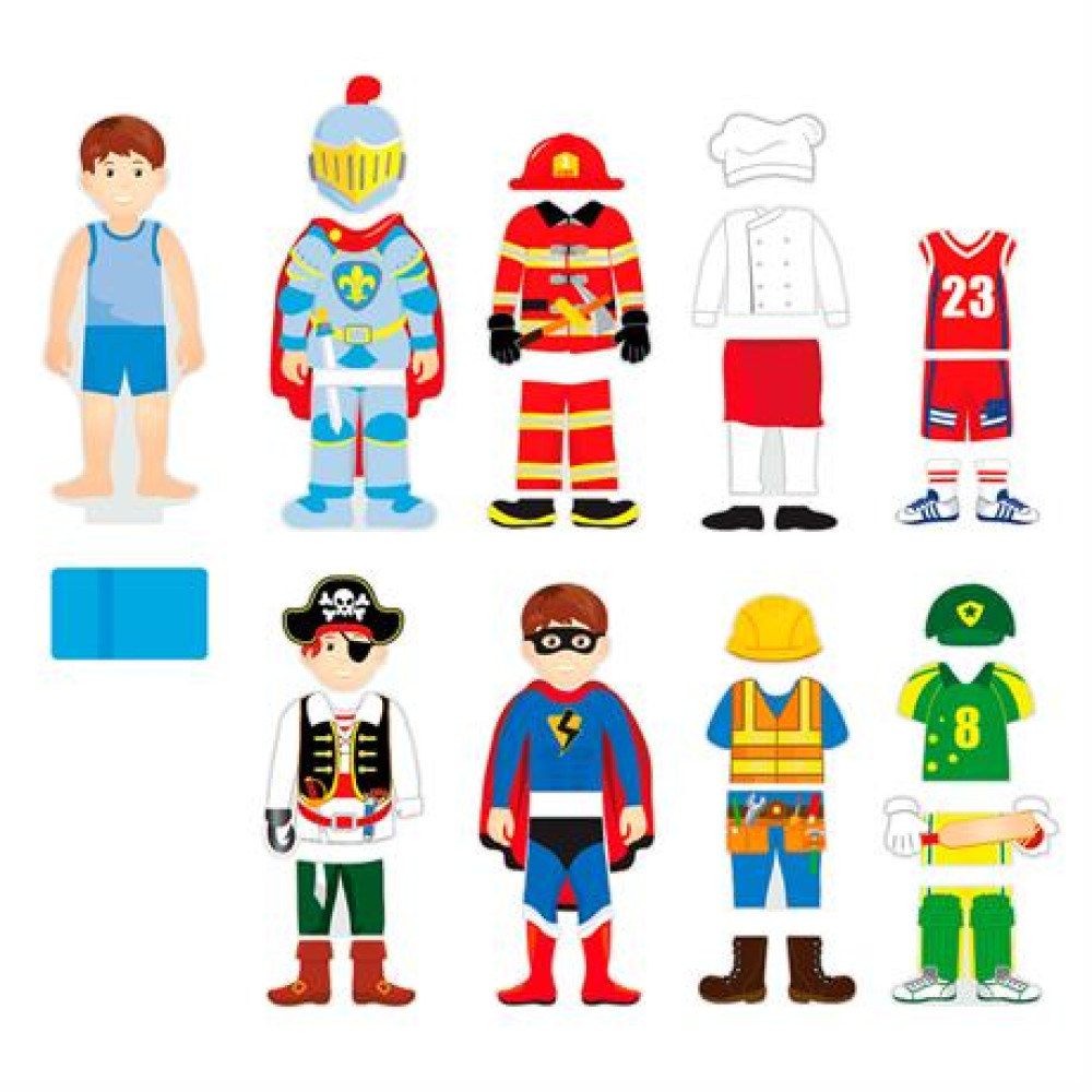 Набір магнітів Viga Toys Гардероб хлопчика