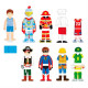 Набір магнітів Viga Toys Гардероб хлопчика