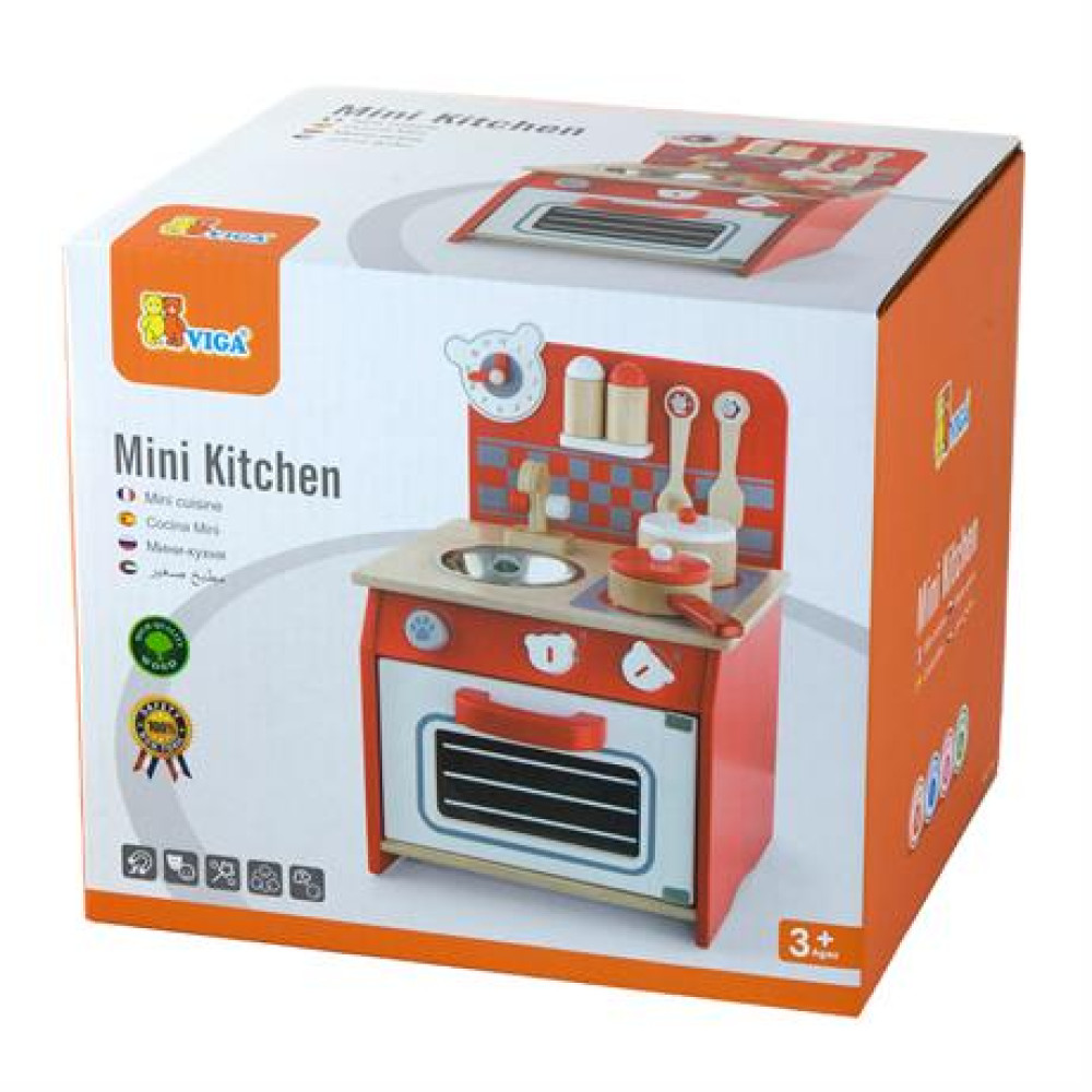 Дитяча кухня Viga Toys із посудом 50231