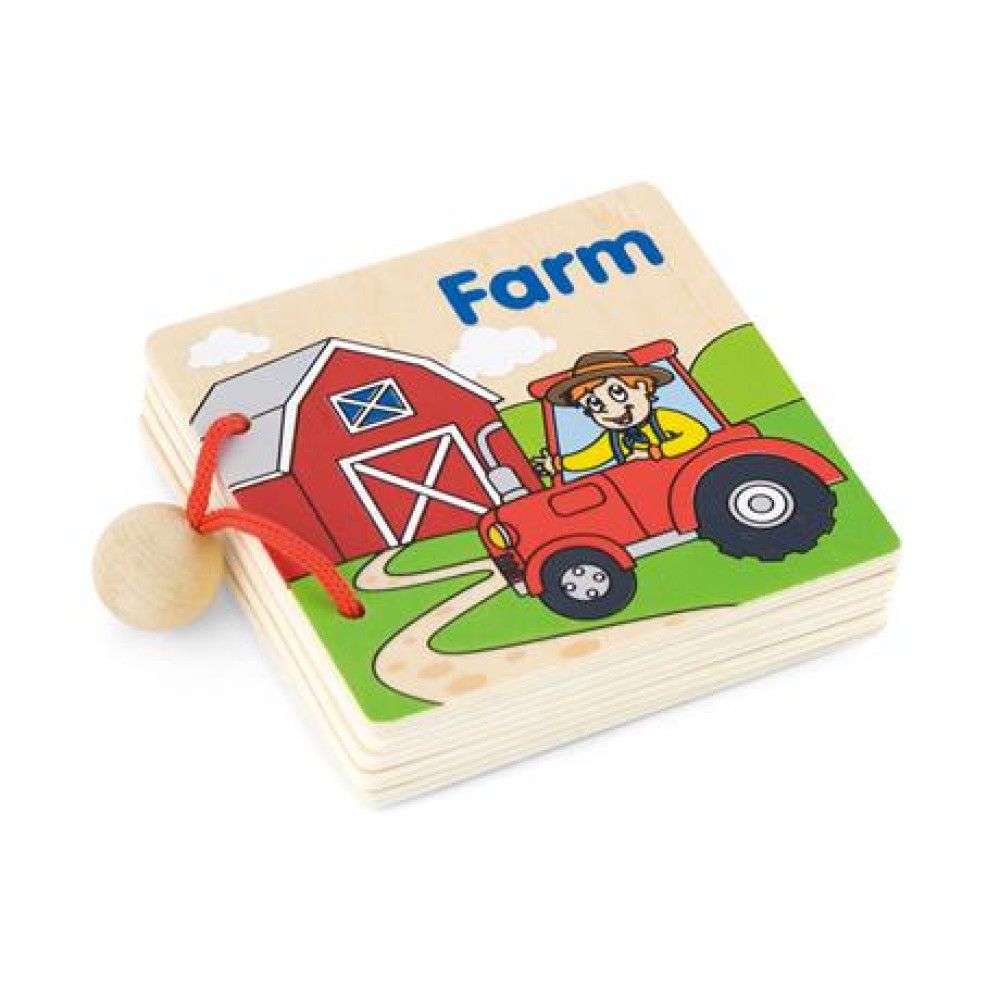Деревянная книжка Viga Toys Первые английские слова (50386)