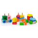Поїзд з Viga Toys Яскраві кубики