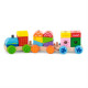 Поїзд з Viga Toys Яскраві кубики
