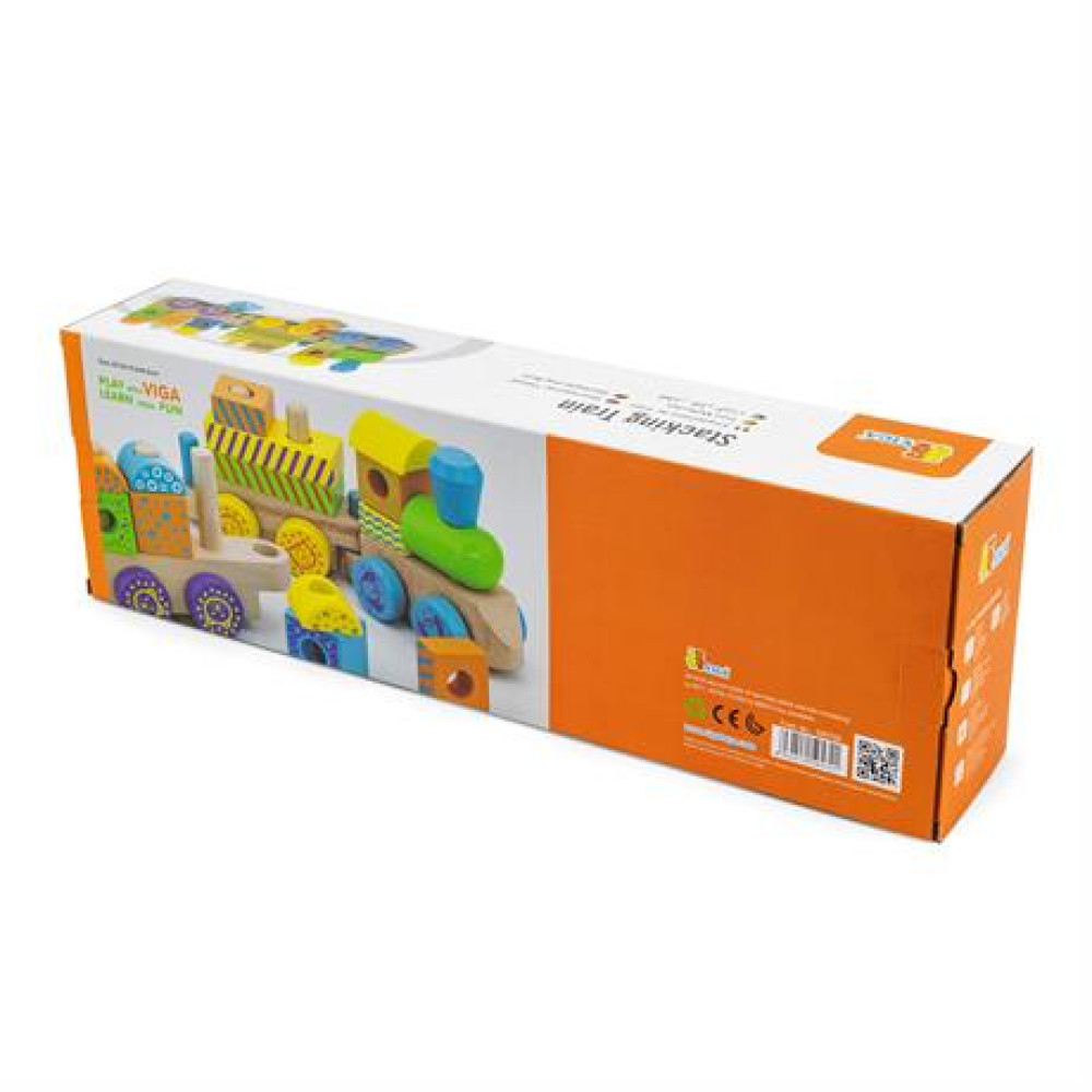 Потяг Viga Toys Кубики