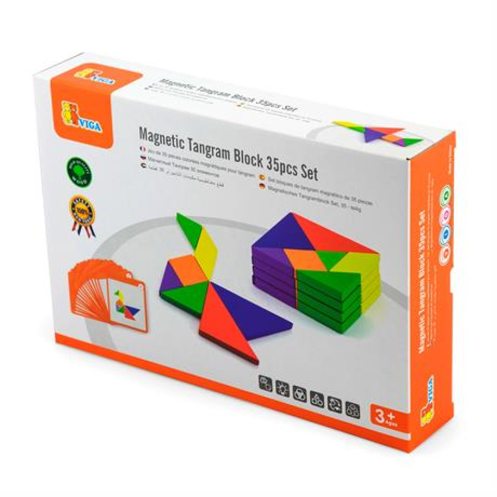 Магнітний танграм для дощок Viga Toys