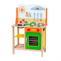 Дитяча кухня Viga Toys з посудом 50957FSC