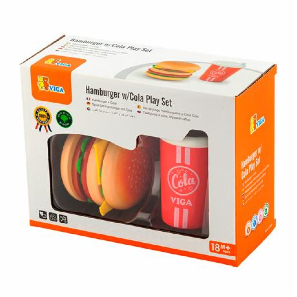 Іграшкові продукти Viga Toys Гамбургер та коли