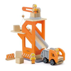 Игровой набор Viga Toys Подъемный кран и самосвал