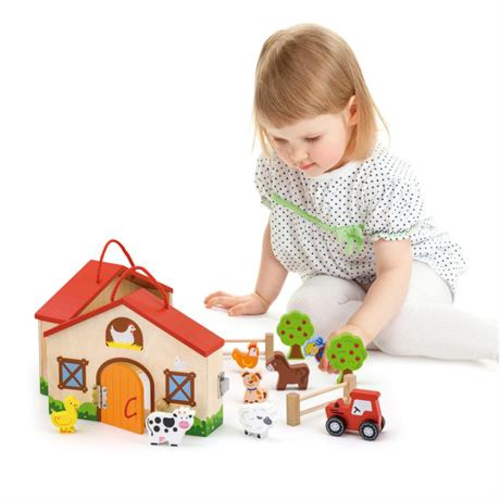 Ігровий набір Viga Toys Будиночок-ферма