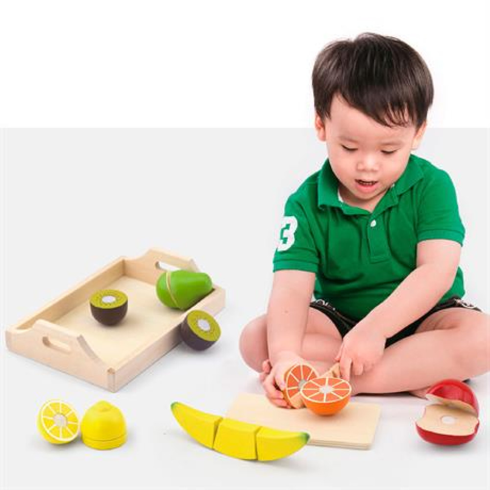 Игрушечные продукты Viga Toys Нарезанные фрукты 58806