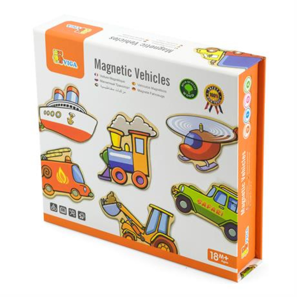 Набір магнітів Viga Toys Транспорт