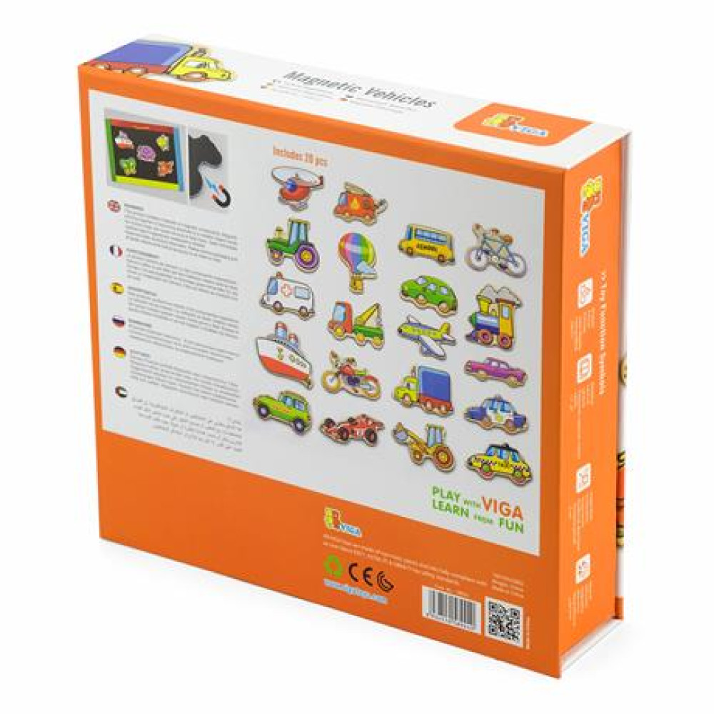 Набір магнітів Viga Toys Транспорт