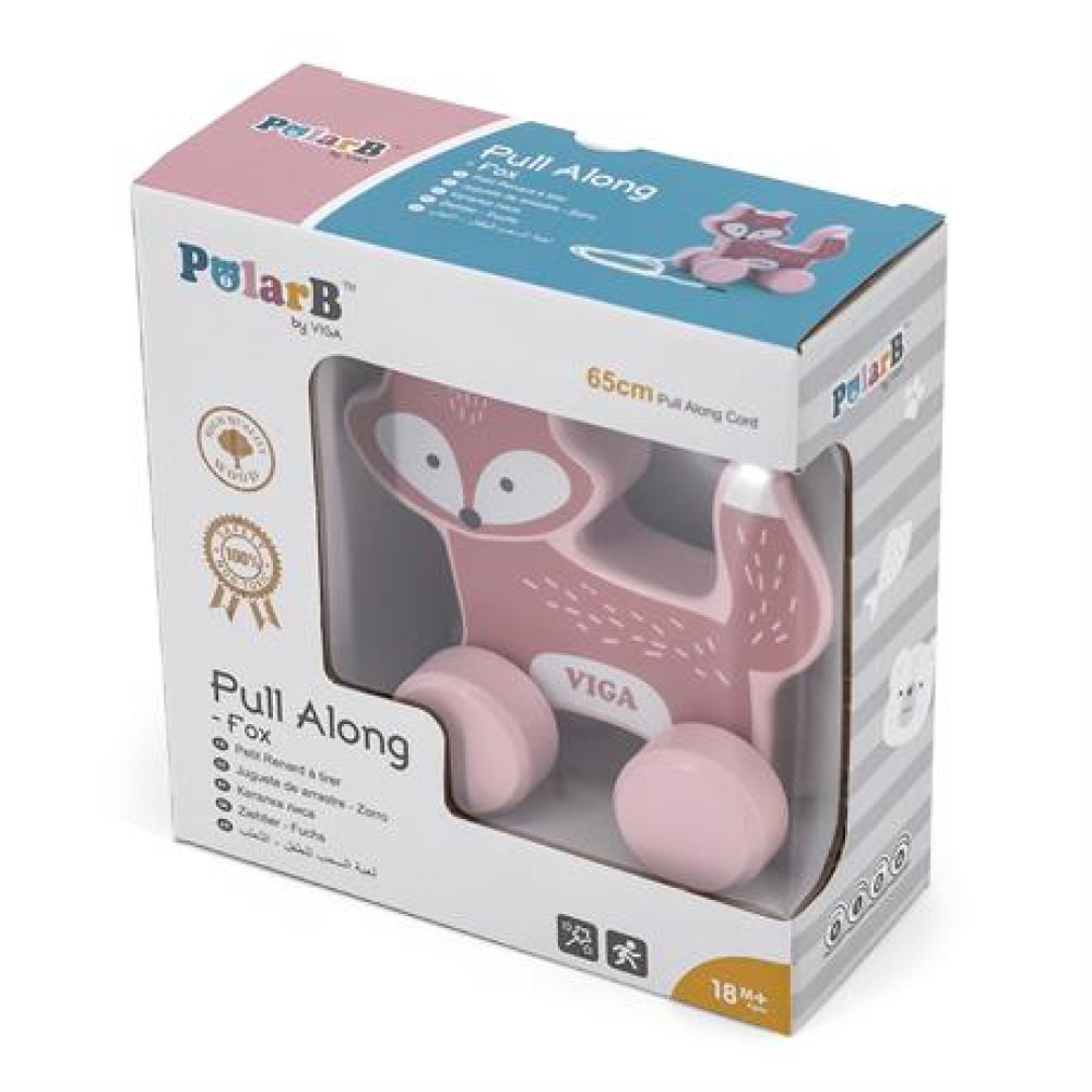 Деревянная каталка Viga Toys PolarB Лисичка (44002)