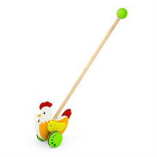 Деревянная каталка Viga Toys Петушок (50964)
