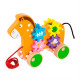Дерев'яна каталка Viga Toys Конячка з шестірнями (50976)