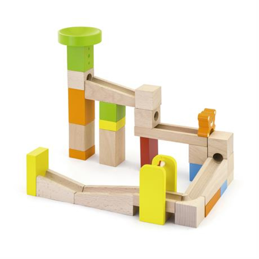 Дерев'яний конструктор Viga Toys Marble Run Гірки для кульок 51619
