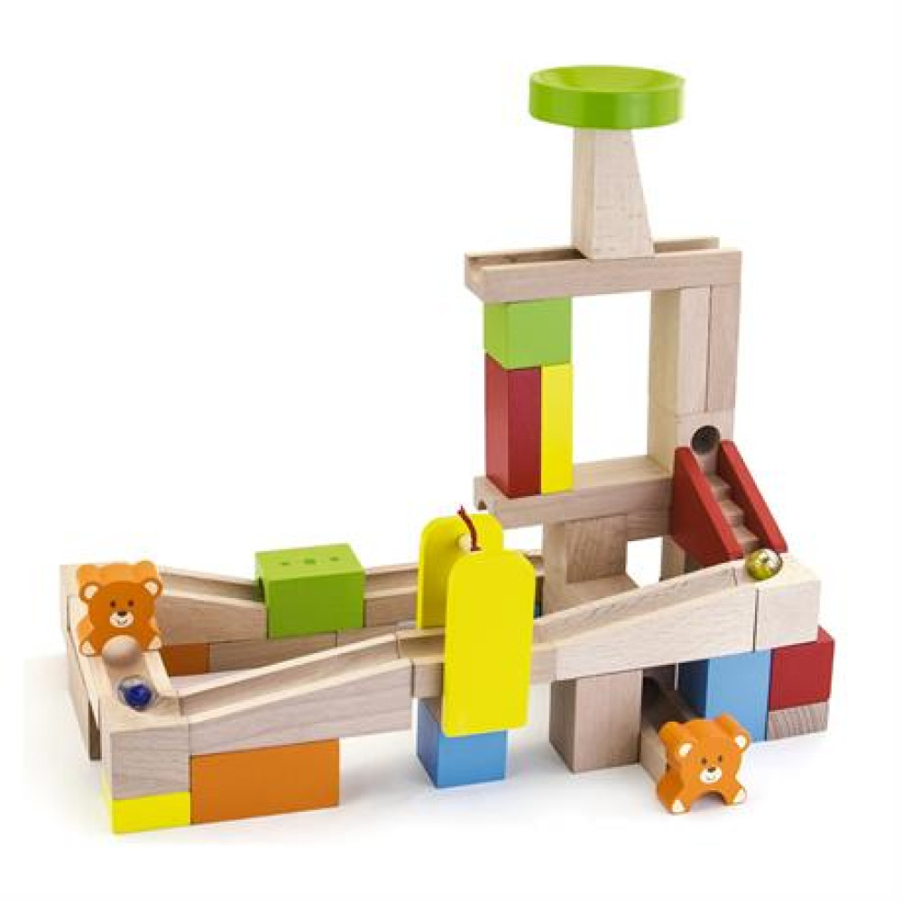 Дерев'яний конструктор Viga Toys Marble Run Гірки для кульок 51619