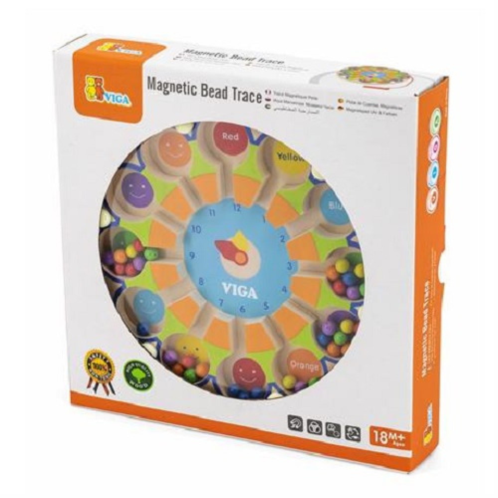 Магнитный лабиринт Viga Toys Часы