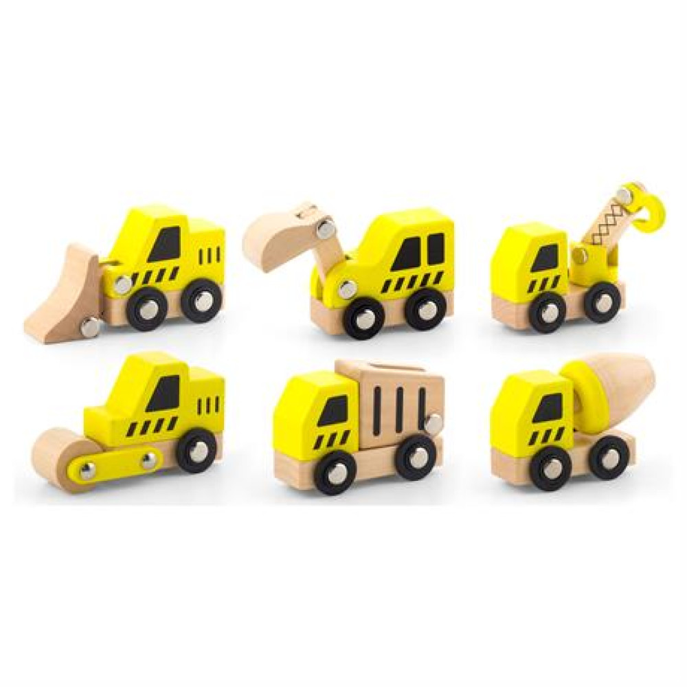 Набір іграшкових машинок Viga Toys Будтехніка