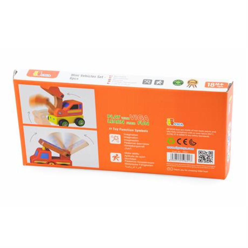 Набір іграшкових машинок Viga Toys Спецтранспорт
