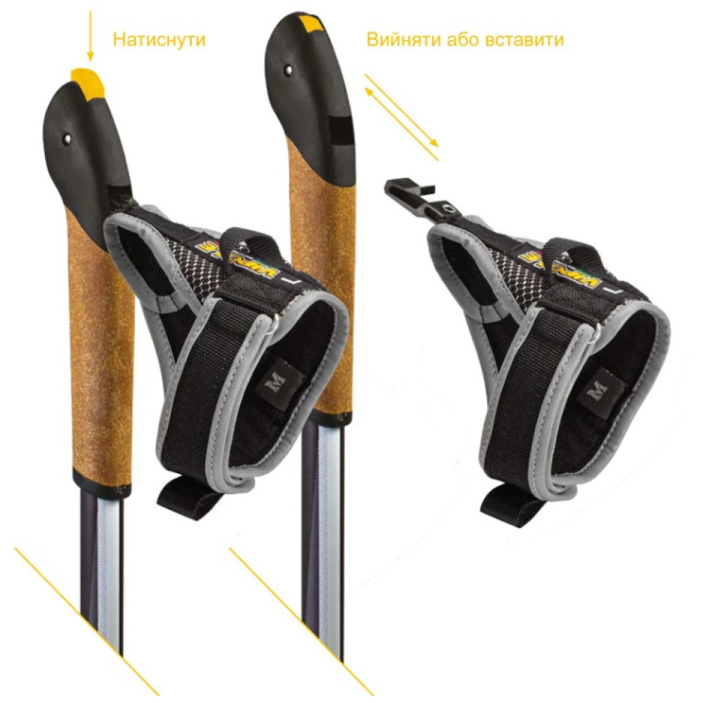 Палиці для скандинавської ходьби Vipole Instructor Vario QL Violet DLX (S20 29) (928538)