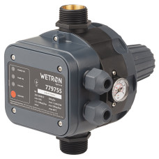Контроллер давления Wetron DSK-8.1 1.1кВт Ø1" + регулировка давления вкл 1.5-3.0 bar (779755)