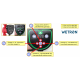 Циркуляційний насос енергозберігаючий Wetron LPS25-8BP/180 50-130Вт Hmax 8м Qmax 100л/хв Ø1½″ 180мм + гайки Ø1″ (774362)