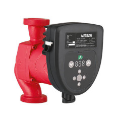 Циркуляційний насос енергозберігаючий Wetron LPS25-8BP/180 50-130Вт Hmax 8м Qmax 100л/хв Ø1½″ 180мм + гайки Ø1″ (774362)