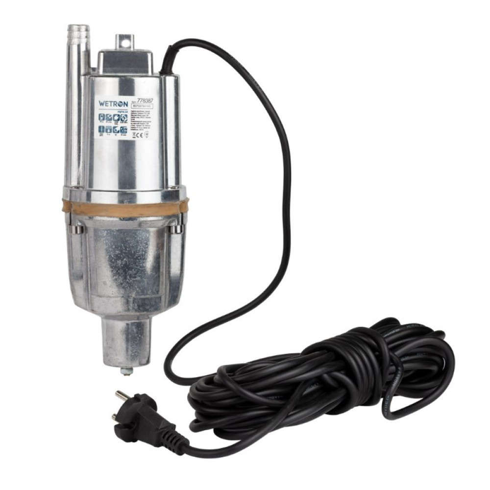 Насос вибрационный Wetron WVM60-1 10 м кабеля нижний вход 778387