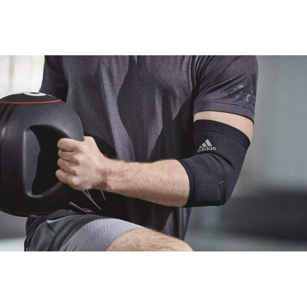 Фіксатор ліктя Adidas Performance Elbow Support чорний Уні M ADSU-13332