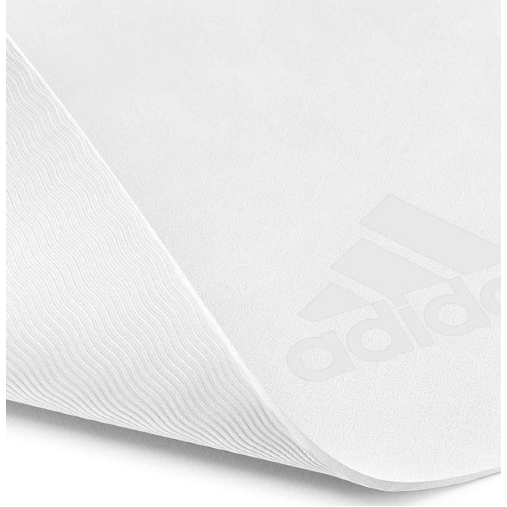 Килимок для йоги Adidas Premium Yoga Mat білий Уні 176 х 61 х 0,5 см ADYG-10300WH