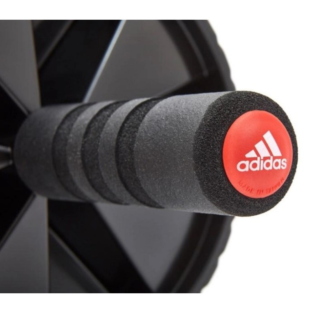 Ролик (колесо) для преса Adidas Ab Wheel чорний Уні D18 см ADAC-11404