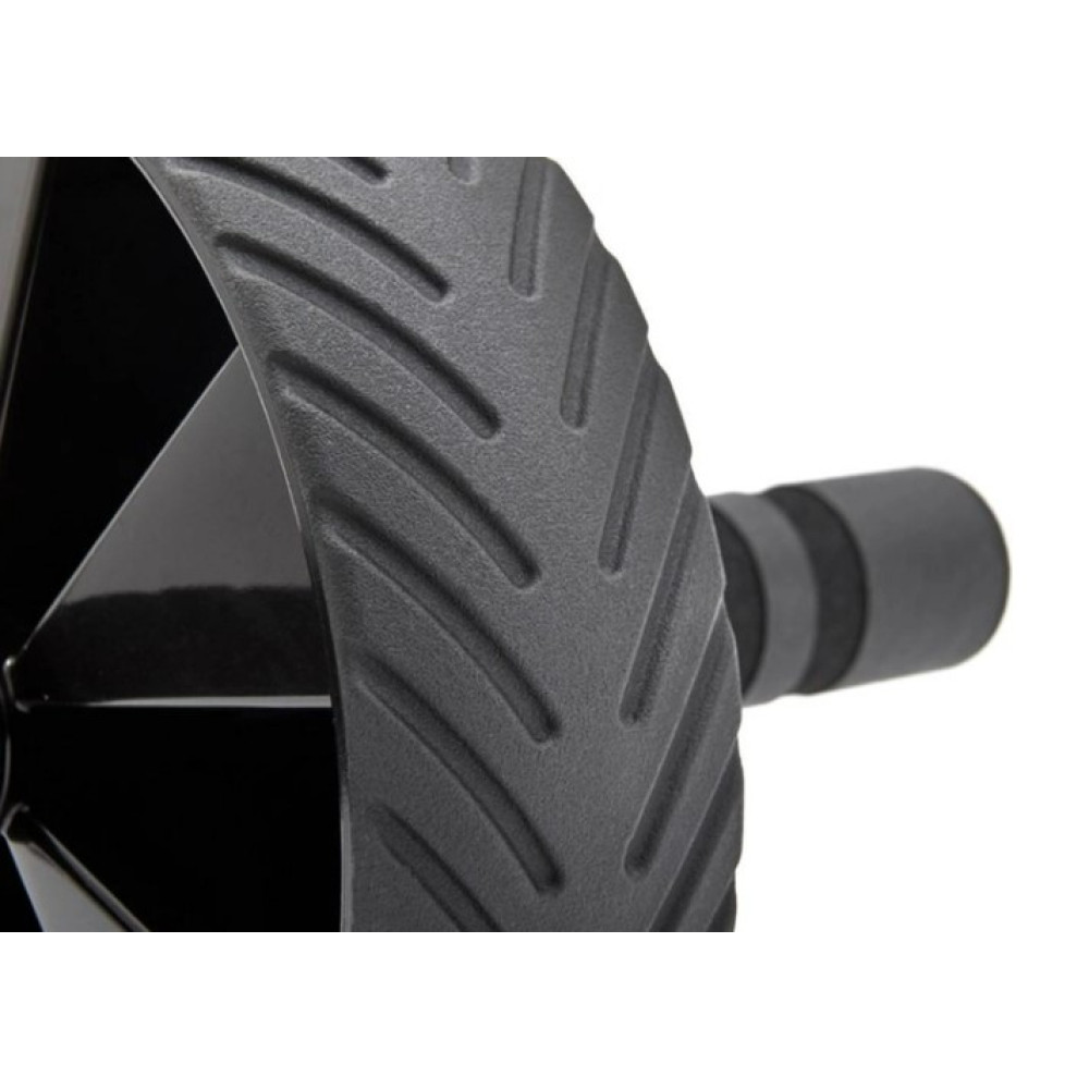Ролик (колесо) для преса Adidas Ab Wheel чорний Уні D18 см ADAC-11404
