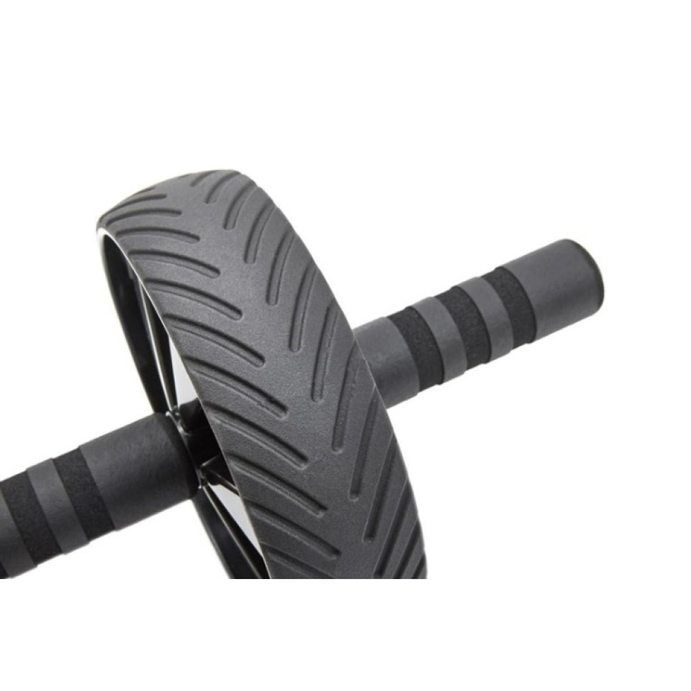 Ролик (колесо) для преса Adidas Ab Wheel чорний Уні D18 см ADAC-11404