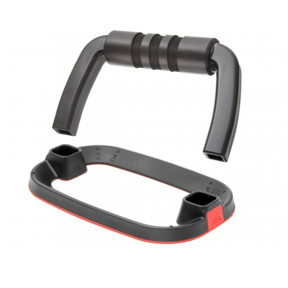 Упори для віджимання Adidas Performance Push Up Bars чорний, червоний Уні 20,7 x 13 x 11,7 см ADAC-12232
