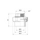 Згін "Американка" PPR Alfa Plast 25х3/4" ВР APFTUX2534X
