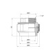 Згін "Американка" PPR Alfa Plast 40х1" 1/4 ВР APFTUX40114