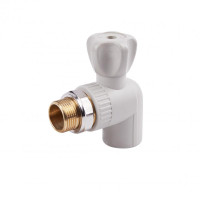 Кран шаровой радиаторный PPR Alfa Plast 20х1/2" угловой APARBB2012X