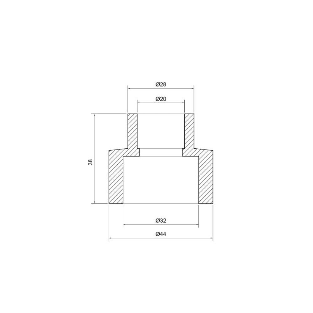 Муфта PPR Alfa Plast 32х20 APREDU3220X