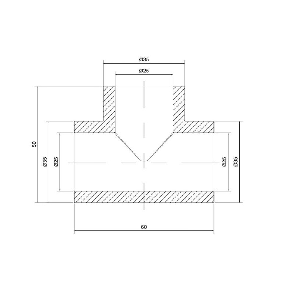 Трійник PPR Alfa Plast 25 APEQTE25XXX