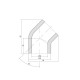 Кутник PPR Alfa Plast 32, 45° APEL4532XXX