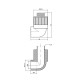 Кутник PPR Alfa Plast 20х1/2" ЗР APMTEX2012X