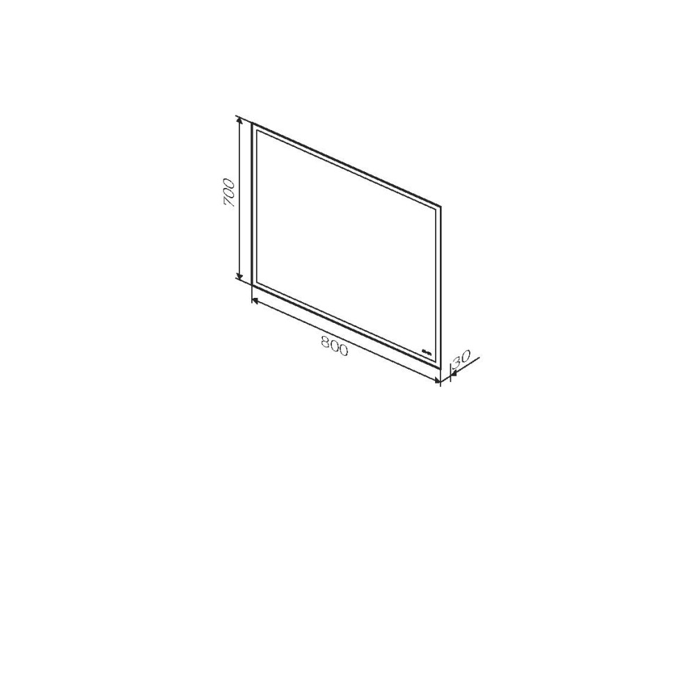 Зеркало AM.PM Gem 80 см с LED-подсветкой (M91AMOX0801WG38)