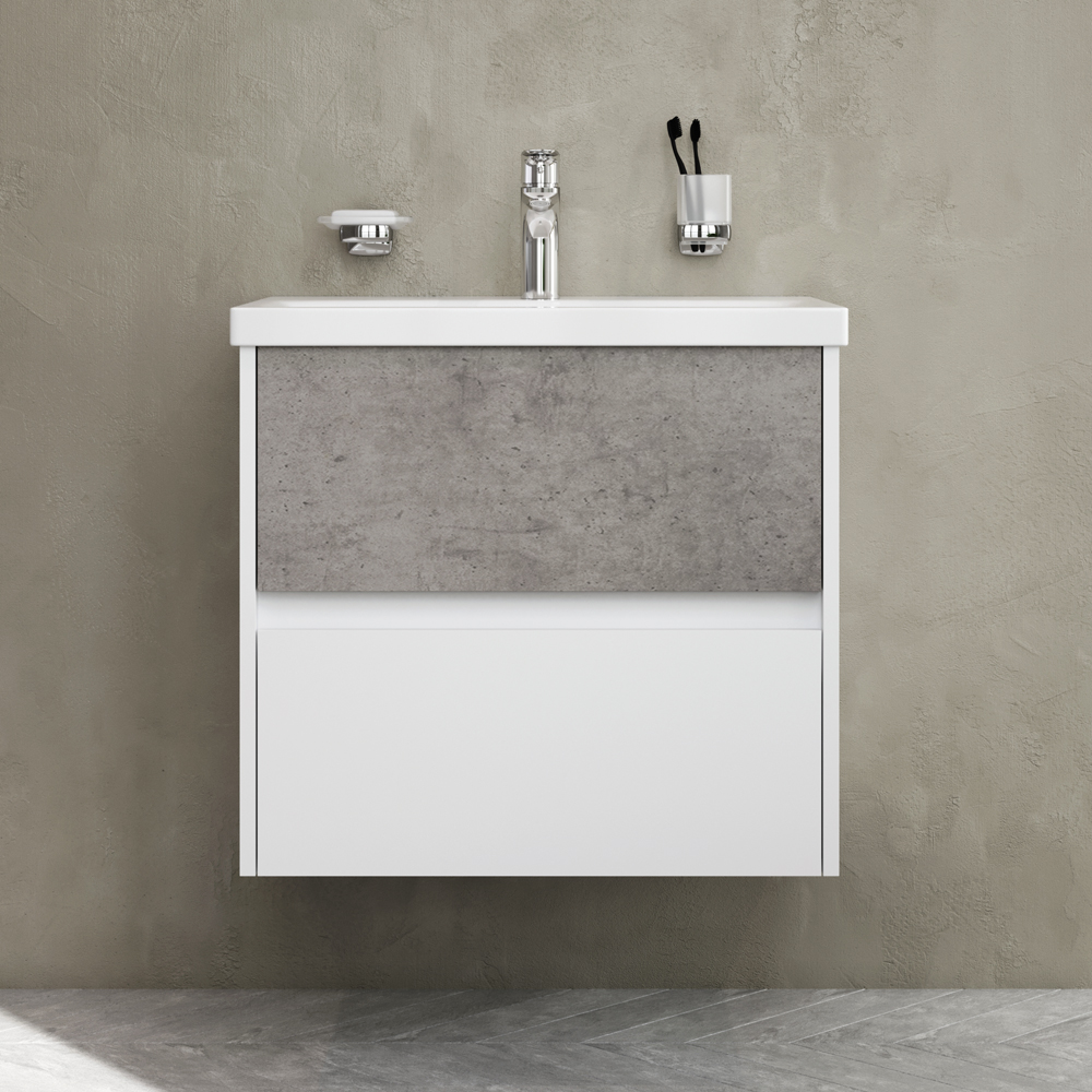Тумба підвісна AM.P GEM S 60 см з умивальником (M91-FHX0602-WC0602BF38)