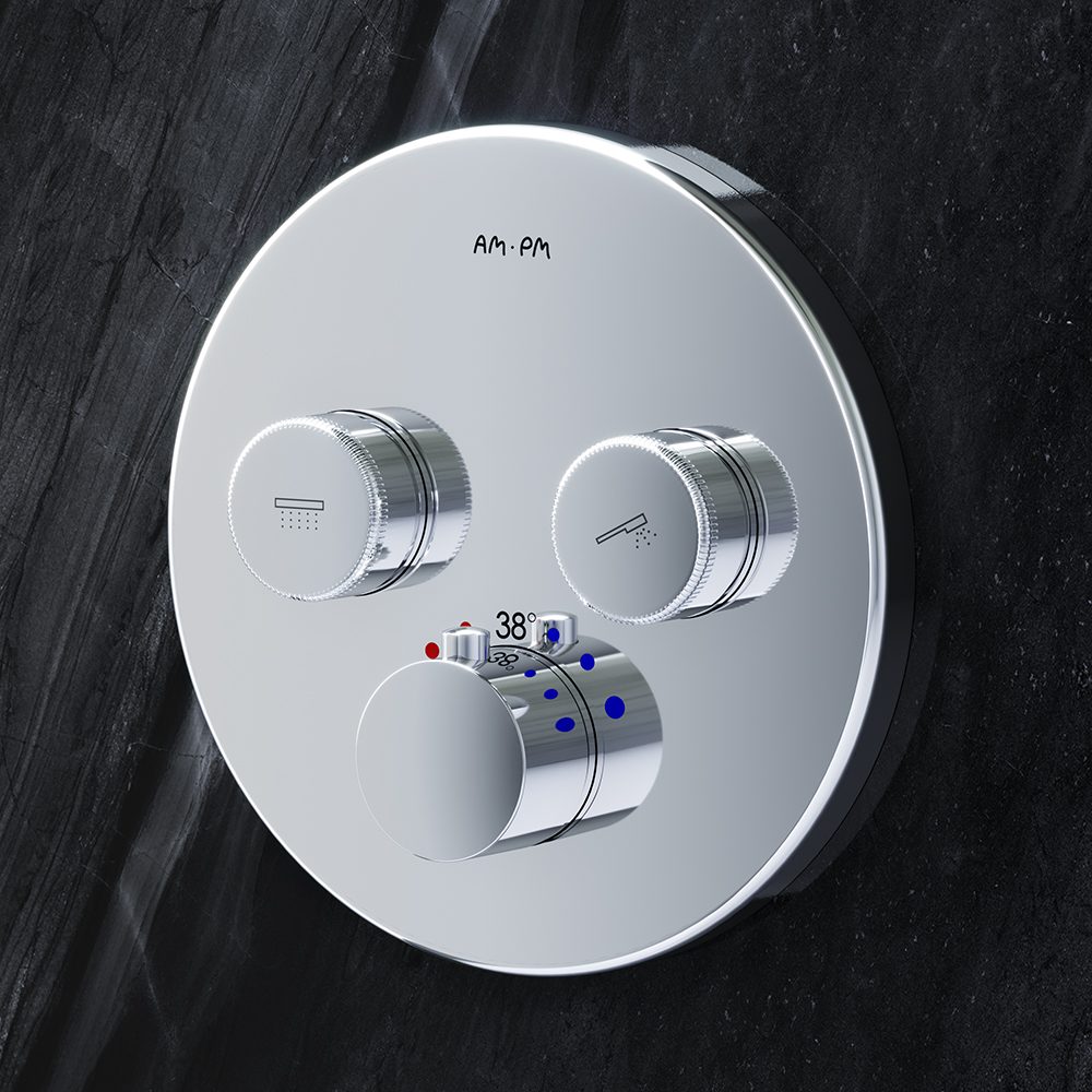 Смеситель для ванны и душа AM.PM Inspire V2.0 с термостатом F50A85700